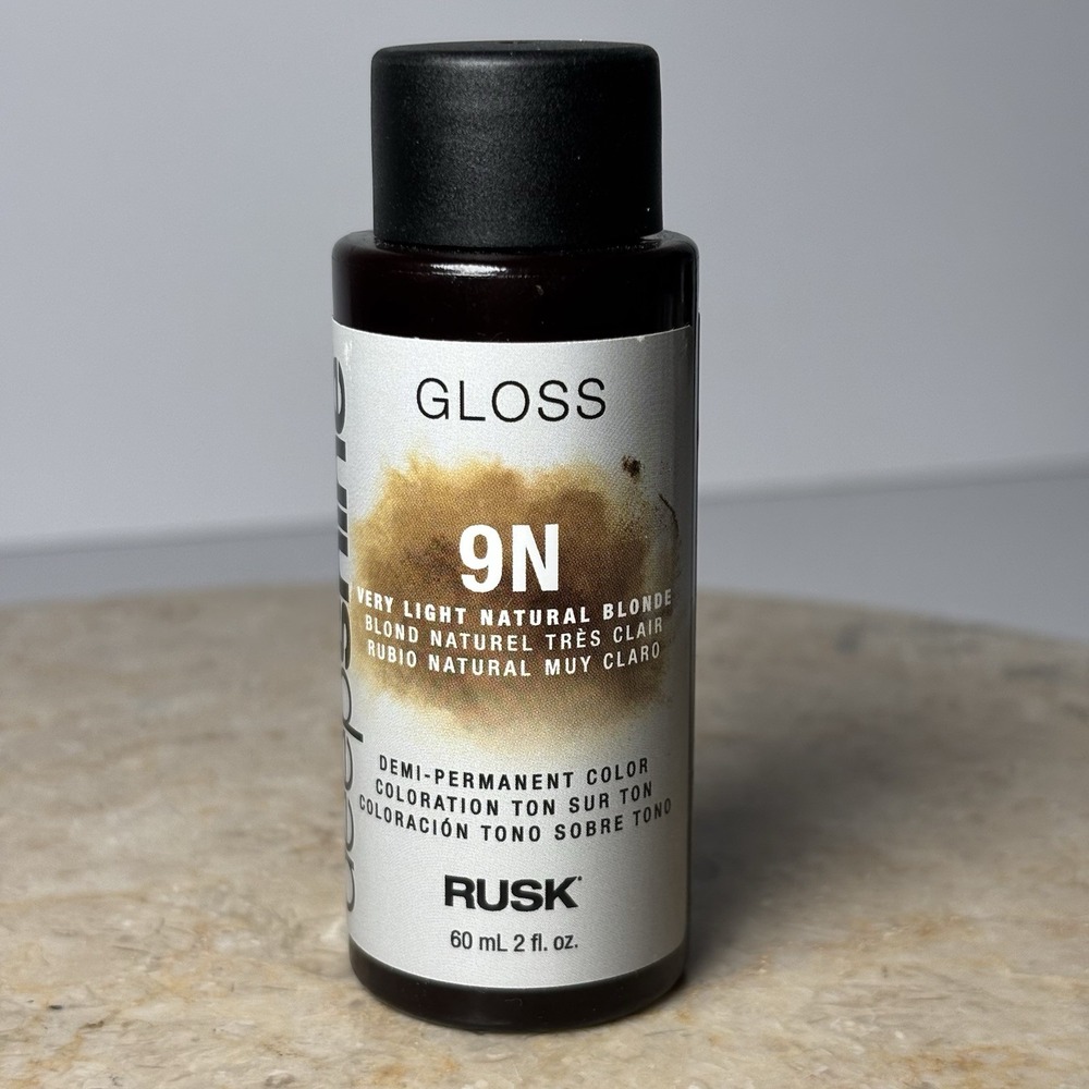 Rusk Deep Shine 9N Very Light Natural Blonde Demi-Permanent Color 2 fl oz‎ NEW!